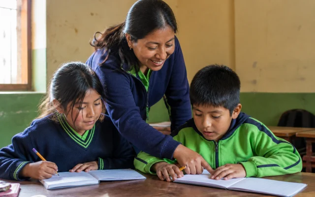 Taller de refuerzo escolar — Fundación Beréa, Oruro